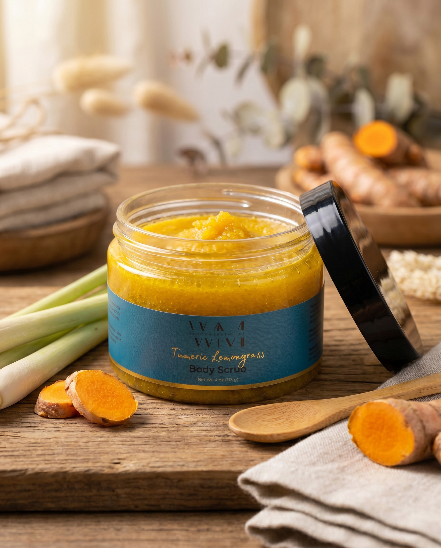 Turmeric Lemon Grass Body Scrub