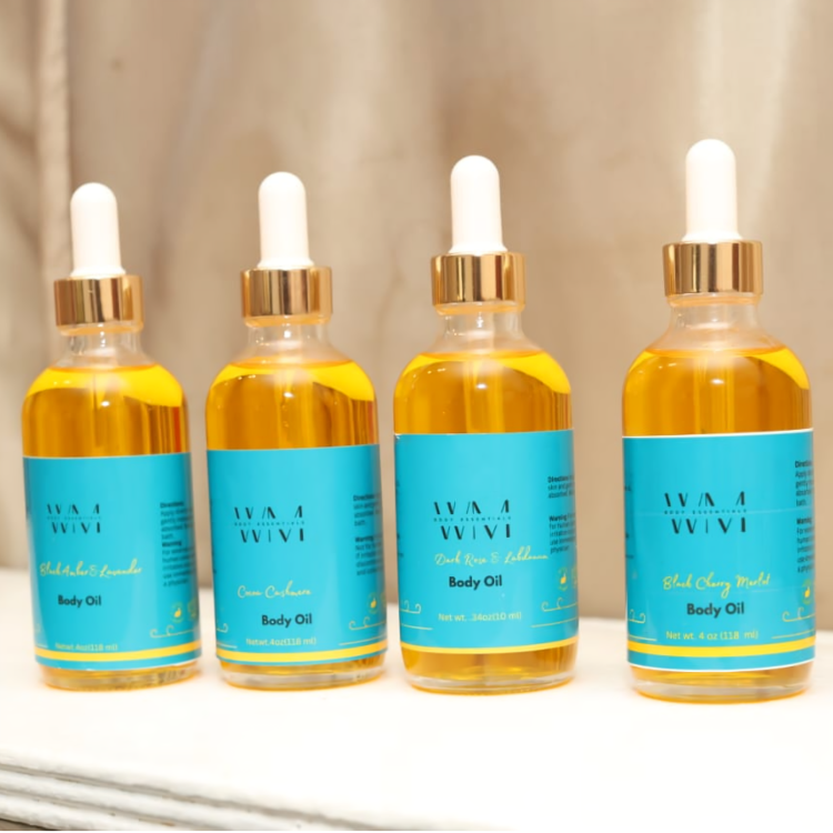 Black cherry Merlot, black amber & Lavender, Cocoa Cashmere & Dark Rose Labdanum Body oils